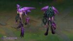  1boy alternate_costume character_name claws creature full_body highres horns ivern league_of_legends open_mouth outdoors pink_eyes standing vladbacescu web_address 