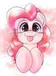  blue_eyes blush earth_pony equid equine eyebrows eyelashes female feral friendship_is_magic hair happy hasbro horse kurogewapony looking_at_viewer mammal my_little_pony pink_body pink_hair pinkie_pie_(mlp) pony smile solo tongue tongue_out 