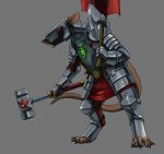  alternate_universe anthro armor axe banner black_body black_fur claws clothing fur hammer jewelry male mammal melee_weapon murid murine necklace oniontrain purity_seal queek_headtaker rat red_eyes rodent skaven solo standing tan_body tan_skin tools warhammer_(franchise) warhammer_fantasy weapon 