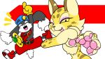  anthro chizi clawroline duo felid female hi_res hybrid klonoa klonoa_(series) leopard male male/female mammal pantherine video_games 