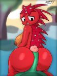  breasts dezmine21 dezza faceless_character faceless_male female flaky_(htf) green_body hair happy_tree_friends hi_res hot_dogging looking_back male multicolored_body orange_body public public_sex red_body red_hair sex 