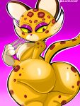  anthro big_butt blazedscarf breasts butt clawroline felid female hi_res huge_butt jaguar kirby_(series) kirby_and_the_forgotten_land leopard looking_back mammal nintendo nude pantherine solo spots spotted_body thick_thighs video_games wide_hips 