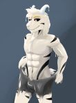  abs after_transformation anthro asriel_dreemurr asriel_dreemurr_(god_form) bovid boxer_briefs bulge caprine clothed clothing clothing_pull goat goo_transformation gunshward hi_res male mammal rubber rubber_clothing solo tight_clothing topless topless_male transformation tuft undertale undertale_(series) underwear video_games 