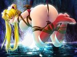  arms_behind_back ass bdsm bishoujo_senshi_sailor_moon blonde_hair blue_eyes bondage boots bound bound_wrists breasts crotch_rope large_breasts legs long_hair magical_girl nipples nude onoe pussy rope sailor_moon solo suspension tsukino_usagi water 