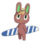  animal_crossing clothing flaccid genitals hat hat_only headgear headgear_only headwear headwear_only hi_res humanoid_genitalia humanoid_penis ikasanamedo1 lagomorph leporid male mammal mostly_nude nintendo nude o&#039;hare_(animal_crossing) penis rabbit semi-anthro solo surfing_board video_games 