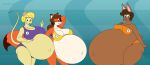  2015 anthro ashley_(satsumalord) belly big_belly big_breasts bikini blonde_hair blue_eyes blush breasts brown_eyes brown_hair butt canid canine clothing digital_media_(artwork) female fox fur group hair hand_behind_head hand_on_stomach hi_res hyper hyper_belly hyper_pregnancy lagomorph leporid mammal mouse multicolored_body multicolored_fur murid murine navel one_eye_closed outie_navel pregnant rabbit rodent satsumalord swimwear tanya_(satsumalord) thick_thighs two_tone_body two_tone_fur vicki_(satsumalord) wink 