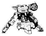  gaak11977 greyscale jack-o&#039;_challenge mecha metal_gear_(series) metal_gear_rex metal_gear_solid monochrome no_humans signature simple_background white_background 