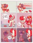  chest_tuft comic dessert dialogue doughnut earth_pony english_text equid equine eye_glint female food hasbro hitch_trailblazer_(mlp) horse male mammal mlp_g5 my_little_pony pegasus pony scared sockiepuppetry sprout_cloverleaf_(mlp) sunny_starscout_(mlp) text tuft wings zipp_storm_(mlp) 