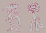  anthro blackmita_(artist) clothing dreamworks featureless_crotch female flat_chested hair hi_res lizard lizzie_green_(dreamworks) monochrome navel nude reptile reptile_tail scalie sketch slim solo teeth undressing young 