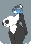  absurd_res anthro areola big_breasts black_areola black_nipples blue_hair blue_highlights breasts conditional_dnp curvy_figure female genitals giant_panda hair hi_res highlights_(coloring) huge_breasts looking_at_viewer mammal neutral_expression nipples nude pussy quin-nsfw solo standing suzu_(quin-nsfw) thick_thighs ursid voluptuous 