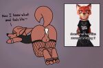  after_sex animated anthro anus ass_up backsack balls black_clothing black_topwear bodily_fluids butt canid canine clothing cum cum_from_ass cum_in_ass cum_inside disney duo facial_markings fishnet_clothing fishnet_thigh_highs fox genital_fluids genitals goth head_markings kodigozoot leaking_cum male mammal markings meme my_chemical_romance nick_wilde presenting presenting_hindquarters shaking_butt text topwear zootopia 