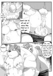  anal anal_penetration anthro anus balls belly big_balls big_belly big_butt big_penis blush bodily_fluids bottomwear bottomwear_down butt canid canine canis clothed clothing comic cum cum_inside dialogue domestic_dog duo english_text genital_fluids genitals hi_res humanoid_genitalia humanoid_penis kroxy lactating larger_penetrated logie_(character) lucusold male male/male male_lactation male_penetrated male_penetrating male_penetrating_male mammal moobs open_mouth overweight overweight_anthro overweight_male pants pants_down partially_clothed penetration penis pregnant pregnant_male size_difference text unwanted_cumshot unwanted_ejaculation 