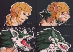  canid canine canis feral green_body hi_res human humanoid legend link losipher male male/male mammal nintendo princess_zelda solo the_legend_of_zelda transformation transformation_sequence video_games were werecanid werecanine werewolf wolf 