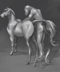 2022 anthro anthro_on_feral anthro_penetrating anthro_penetrating_feral bestiality black_and_white digitigrade duo equid equine female female_penetrated feral feral_penetrated genitals hi_res horse lizard male male/female male_penetrating male_penetrating_female mammal monochrome nude penetration penis pussy reptile scalie sephrendemon sketch tail_wraps vaginal vaginal_penetration wraps 