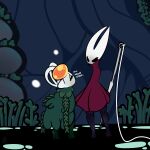  1-upclock 1:1 2022 absurd_res annoyed anthro arthropod black_eyes bodily_fluids clothing coat corrupted crying duo english_text exoskeleton fan_character female green_body green_exoskeleton hi_res hollow_knight hornet_(hollow_knight) larger_anthro larger_female leaf_clothing looking_at_another looking_down looking_up male no_pupils purple_body purple_exoskeleton red_clothing red_coat red_topwear size_difference smaller_anthro smaller_male team_cherry tears text topwear vessel_(species) video_games wandering_sadness_(1-upclock) white_body white_exoskeleton 