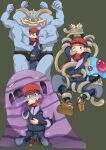  absurd_res bulge clothing hat headgear headwear hi_res human machamp male mammal muk nintendo pok&eacute;mon pok&eacute;mon_(species) rei_(pokemon) s033835401 scarf surrounded tentacles tentacruel video_games 