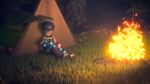  campfire camping ears_down eeveelution feral forest glowing hi_res human male mammal night nintendo petting pivoted_ears plant pok&eacute;mon pok&eacute;mon_(species) pok&eacute;mon_trainer powersurge_(artist) resting tired tree umbreon video_games 