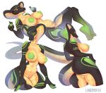  2022 5_fingers alpha_channel anthro areola artist_name big_breasts big_butt breasts butt cobra eyelashes female fingers genitals landysh looking_at_viewer navel nipples nude open_mouth open_smile pussy reptile scalie simple_background smile snake snake_hood solo transparent_background yellow_eyes 