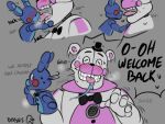  andromorph animatronic barefoot becoming_erect big_(disambiguation) bodily_fluids bonbon bonnie_(fnaf) bunny_ears_(disambiguation) dominant dominant_male duo feet five_nights_at_freddy&#039;s freddy_(fnaf) french_kissing funtime_freddy_(fnafsl) hi_res horny_(disambiguation) hornybunny humanoid intersex kiss_on_lips kissing lagomorph leporid long_tongue machine male male/male mammal oral osos rabbit robot saliva saliva_on_tongue scottgames sex shake sister_location size_difference smile tongue tongue_out tonguejob ursid video_games 