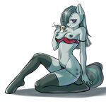  anthro anthrofied bedroom_eyes bra breasts clothing equid equine female friendship_is_magic hair hair_over_eye hasbro hi_res horse mammal marble_pie_(mlp) my_little_pony narrowed_eyes navel one_eye_obstructed panties pony seductive simple_background solo underwear white_background yutakira92 