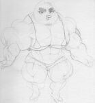  2_toes 4_fingers abs anthro avian beak bikini bird clothing eyebrows feet female fingers half-closed_eyes harvey_beaks harvey_beaks_(series) looking_at_viewer monochrome muscular muscular_anthro muscular_female narrowed_eyes navel owl princess_(harvey_beaks) sbshouseofpancakes swimwear thick_eyebrows toes 