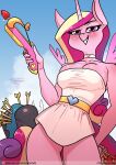  anthro arrow_(weapon) big_butt breasts butt chrysalisdraws clothed clothing crossbow duo equid equine female friendship_is_magic hasbro hi_res mammal my_little_pony princess_cadance_(mlp) queen_chrysalis_(mlp) ranged_weapon weapon 