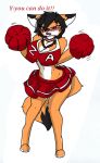  anthro big_breasts blush breasts canid canine cheerleader fan_character female fox mammal maxine_boulevard pace-maker solo thick_thighs tomboy 