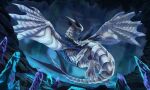  blitzdrachin cave claws conditional_dnp dragon legendary_pok&eacute;mon lugia monster nintendo painting pok&eacute;mon pok&eacute;mon_(species) tagme video_games wings 