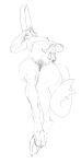  anthro ara&ccedil;ari areola avian beak bird breasts felid female full-length_portrait genitals gryphon hi_res leopard lying mammal mira_(wetchop) monochrome mythological_avian mythology navel nipples nude on_back pantherine portrait pubes pussy simple_background sketch small_breasts solo toucan wetchop 