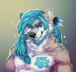  anthro canid canine canis garnetto hi_res male mammal nightwind pecs profile_picture solo wolf 