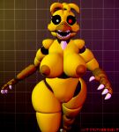  2022 3d_(artwork) animatronic anthro areola avian big_breasts bird breasts claws curvy_figure digital_media_(artwork) female five_nights_at_freddy&#039;s five_nights_at_freddy&#039;s_4 fur genitals machine nightmare_chica_(fnaf) nipples passionut pussy robot scary scottgames simple_background solo source_filmmaker thick_thighs video_games voluptuous wide_hips yellow_body yellow_fur 