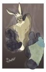  animal_genitalia animal_penis balls big_penis bunnyfeet cammy clothing equine_penis feet footwear genitals hi_res horn invalid_tag lagomorph leporid male mammal muscular musk penis rabbit socks 