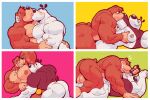  anal anthro armpit_sniffing balls banjo-kazooie banjo_(banjo-kazooie) butt canid canine canis domestic_dog dudley_puppy duo ear_grab genitals hi_res kissing male male/male mammal muscular nickelodeon pec_grasp rareware shoegaze. sniffing t.u.f.f._puppy ursid video_games 