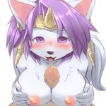  bestiality big_breasts big_tits blush breast_grab breasts canine cum female furry grabbing happy happy_sex hetero horns huge_breasts huge_tits human kishibe large_breasts legend_of_mana male nipples open_mouth paizuri penis pov precum purple_eyes purple_hair seiken_densetsu sex short_hair sierra smile sperm straight titjob wolf 