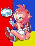 aku_tojyo amy_rose anal anus ass censored cum erect_nipples female from_behind furry looking_back open_mouth pointless_censoring pussy simple_background solo sonic_the_hedgehog tail tojyo 