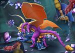  activision bodily_fluids cave crystal cum cum_inside dragon duo feral from_behind_position genital_fluids hi_res male male/male penetration sex skyvo spyro_the_dragon video_games 