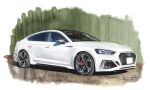  asai_takashi audi audi_rs5 car ground_vehicle headlight motor_vehicle no_humans original rear-view_mirror solo vehicle_focus vehicle_name 