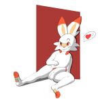  balls blush erection genitals hi_res lagomorph leporid male mammal nintendo paws penis pok&eacute;mon pok&eacute;mon_(species) pubes rabbit scorbunny sitting solo twerpishimp video_games 