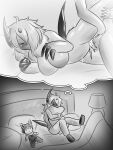  &lt;3 absol anthro balls blush bodily_fluids breasts cum cum_in_pussy cum_inside doll duo eeveelution eyes_closed fantasizing featureless_breasts female genital_fluids genitals greyscale hi_res horn hugging_pillow jolteon keith_wilson lamp layan_irfan male male/female monochrome neck_tuft nintendo one_eye_obstructed penis pillow pok&eacute;mon pok&eacute;mon_(species) raised_leg scratches tetsushi thought_bubble tuft video_games 