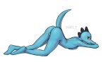  anthro bea_santello bodily_fluids butt crocodile crocodilian crocodylid dany-j female genital_fluids genitals hi_res night_in_the_woods pussy pussy_juice reptile scalie simple_background solo video_games 