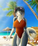  absurd_res anthro beach big_(disambiguation) big_breasts bikini border_collie breasts canid canine canis clothed clothing collie curvaceous curvy_figure domestic_dog female floppy furryartwork herding_dog hi_res invalid_tag lucareelo mammal opencommission pastoral_dog sand seaside sheepdog shoftshade shy solo sunny swimwear voluptuous water 