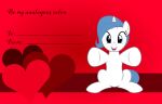  &lt;3 badumsquish blue_eyes blue_hair equid equine fan_character hair hasbro hi_res holidays horn looking_at_viewer mammal meta my_little_pony open_mouth open_smile smile theme_(oc) unicorn valentine&#039;s_day wants_a_hug 