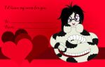 &lt;3 apode badumsquish black_hair draconcopode equid equine eyewear fan_character fangs glasses hair hasbro hi_res holidays horse legless mammal messy_hair my_little_pony naga open_mouth open_smile pony red_eyes reptile scalie serpentine smile snake valentine&#039;s_day valentines_day_card 