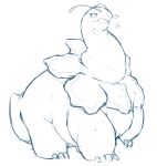  &lt;3 belly feral flower hi_res meganium morbidly_obese nintendo obese overweight plant pok&eacute;mon pok&eacute;mon_(species) sketch slightly_chubby video_games zephy_03 