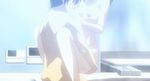  1boy 1girl animated animated_gif bathroom breasts gif holding itou_makoto nude saionji_sekai school_days sex 