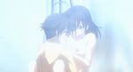  1boy 1girl animated animated_gif bathroom gif holding itou_makoto nude saionji_sekai school_days sex 