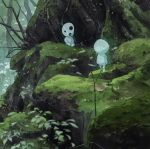  :o copyright_request flower ghost hollow_eyes kodama looking_at_another original outdoors reengirl rock sitting standing tree 