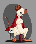  anthro bone breath chunkypandaroo crouching dildo female hi_res mammal mina mina_the_hollower mouse murid murine panting penetration rodent sex_toy size_difference skull solo squating vaginal vaginal_penetration yacht_club_games 