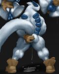  abs anal anal_fingering anthro balls biceps big_balls black_background black_nipples black_penis black_tongue blue_balls blue_body blue_feathers blue_scales bodily_fluids boots boots_only clothing cum cum_drop cum_on_ground cumshot donovan_(tjloog) ejaculation feathers fingering footwear footwear_only genital_fluids genitals gloves hand_on_butt handwear hi_res humanoid knot legendary_pok&eacute;mon lugia male masturbation mostly_nude muscular nintendo nipples pecs penis pok&eacute;mon pok&eacute;mon_(species) scales shoes shoes_only simple_background solo sweat tjloog tongue video_games white_body white_feathers 