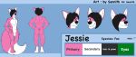  absurd_res anthro canid canine fox hi_res jessie_(disambiguation) male mammal model_sheet sennith simple_background the 